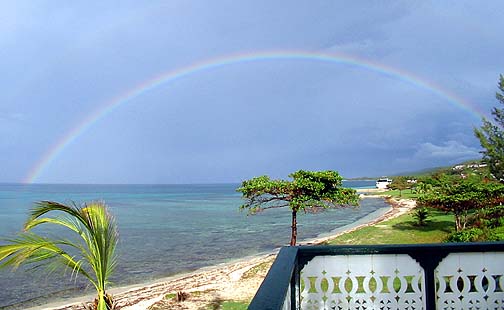 rainbow at endless summer jamaica