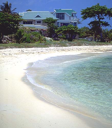 view of endless summer villa from the beach to the east