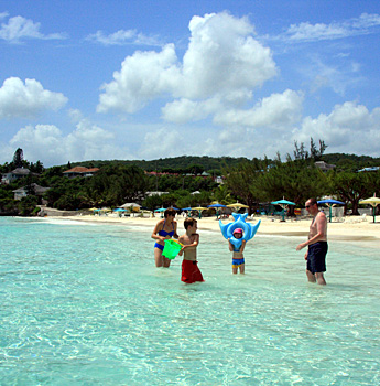 family in sea my silver sands, mysilversands