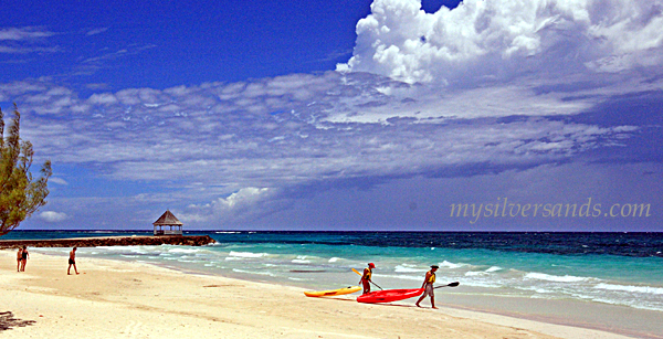 kayaking from silver sands beach jamaica