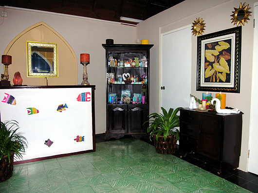 spa interior display