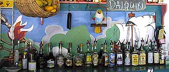 Bar counter at beach bar