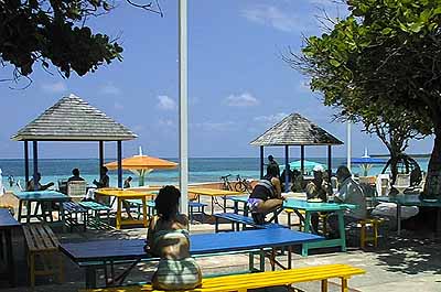 Silver sand patio, newly redecorated