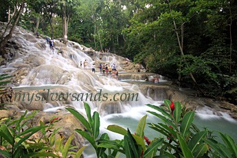 dunn's river falls near ocho rios jamaica