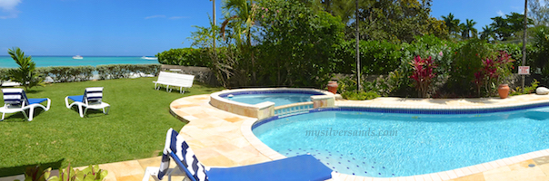 seaview from pool side at baywatch vacation rental jamaica