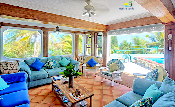 living room to pool deck