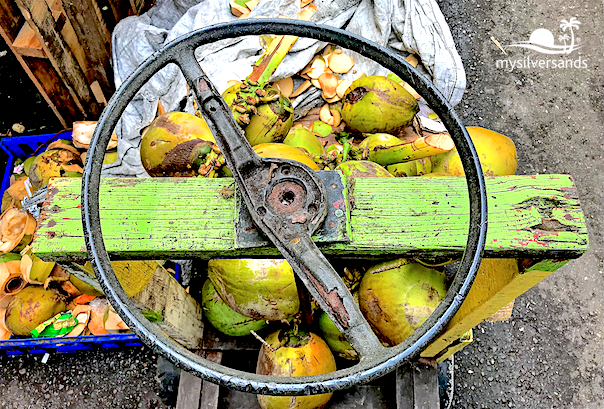 pushcart used to sell coconuts