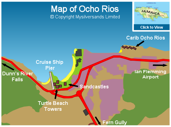 Map of Ocho Rios
