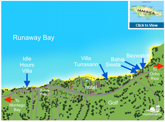 Map of Runaway Bay