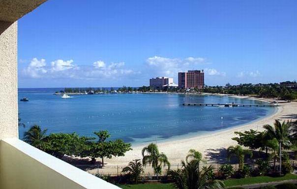 view from apt 1-4c turtle beach towers, ocho rios, jamaica