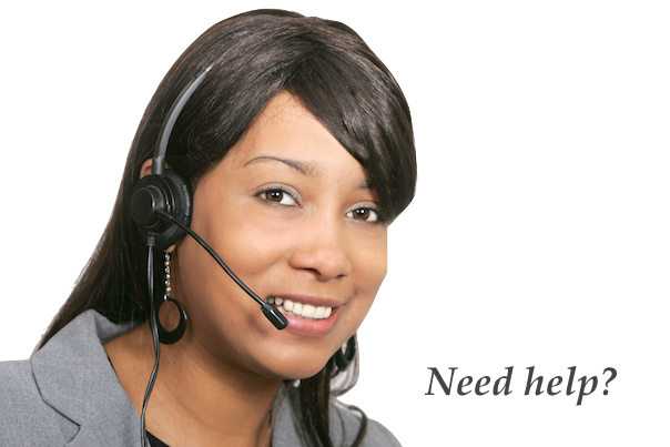 receptionist with headset