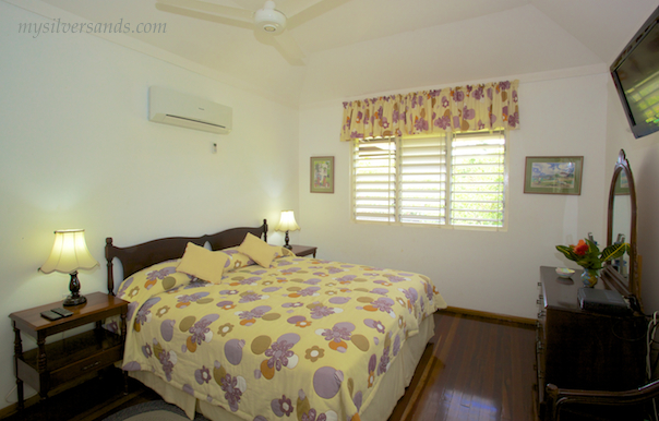 bedroom three of honeycomb, silver sands villas jamaica