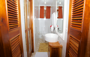 bathroom en suite of bedroom 4 at blue vista villa in silversands jamaica