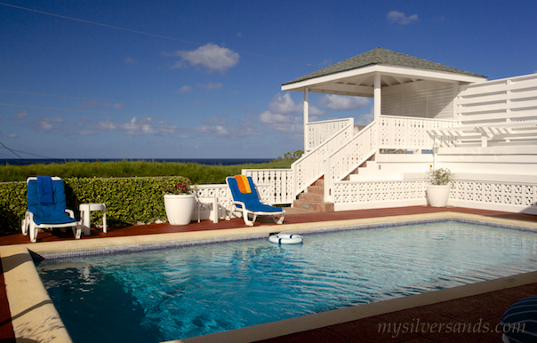 blue vista pool and gazebo in silver sands jamaica