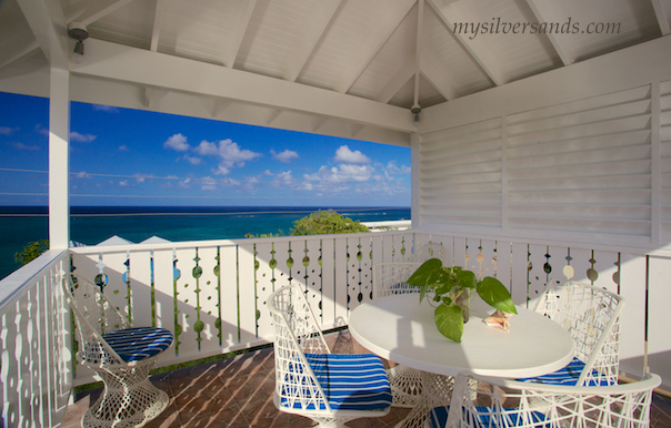 gazebo and sea view at blue vista villa in silver sands jamaica
