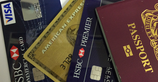 credit cards and passport