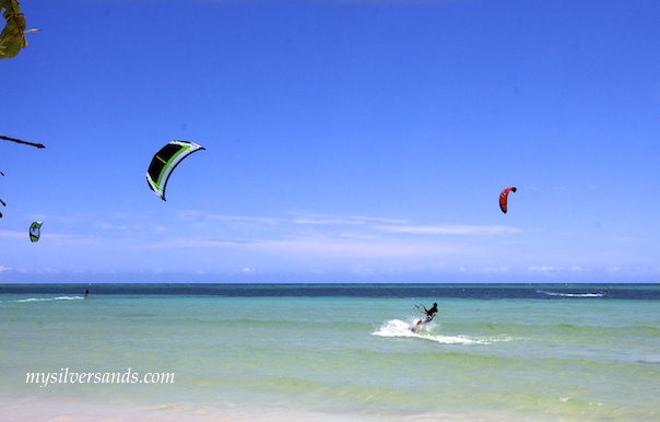 geoff gibson kiteboarding at bounty bay near silver sands jamaica