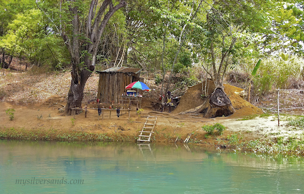 shop on the bank of the martha brae river in jamaica