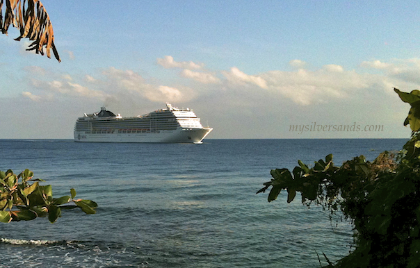 cruise ship msc arriving at ocho rios jamaica