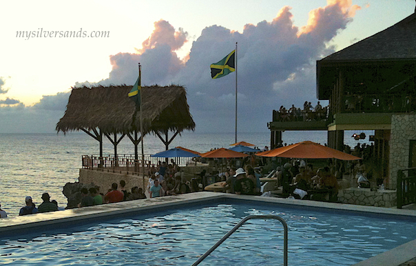 pool, bar, and lookout at Rick's Cafe', Negril, Jamaica