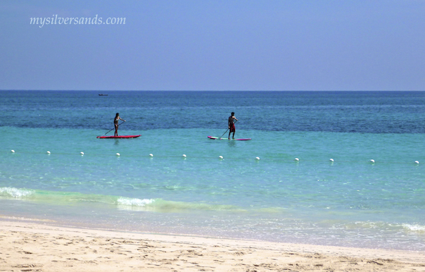 paddle boarding at silver sands jamaica