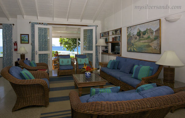 living room at santa margherita in silver sands villas