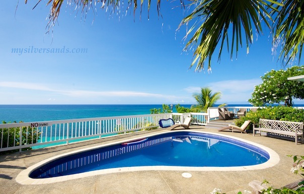 santa margherita villa pool and sea view at silver sands jamaica