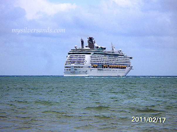 voyager of the seas coming into dock at falmouth jamaica