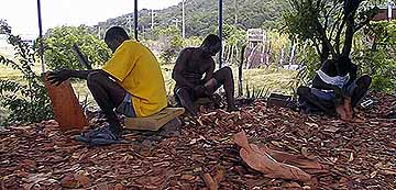 Wood carver's at work producing their fabulous scluptures