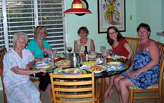 dining at hang time villa silver sands