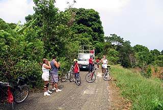 rest stop for drink and sea view