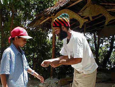 straw weaver and trail