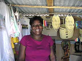 Jannifer smiling in her shop