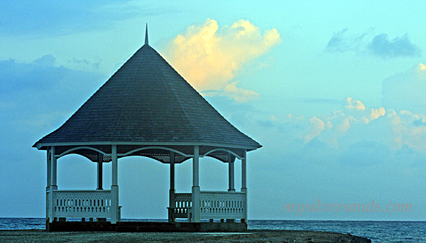 gazebo on jetty at silver sands jamaica