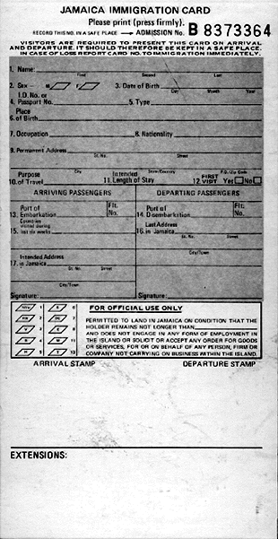 Immigration Form