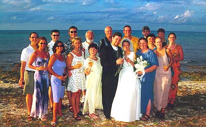 Group on beach