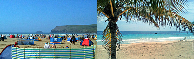 silver sands beach and polzeath beach