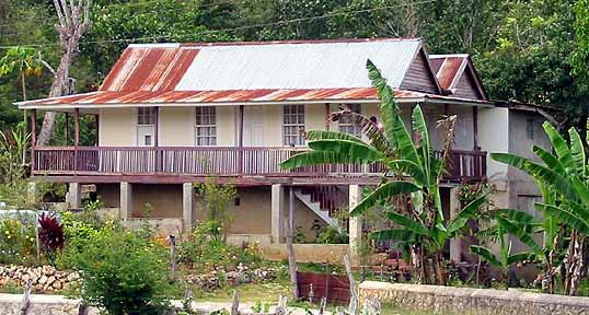 Typical zinc roof house