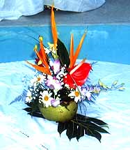 floral table decoration