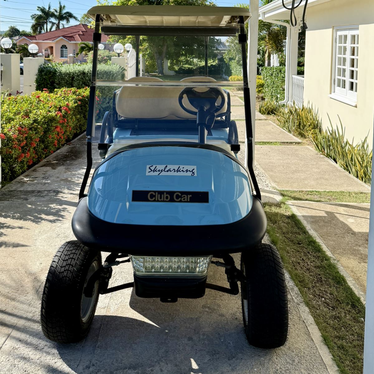 golf cart at skylarking villa