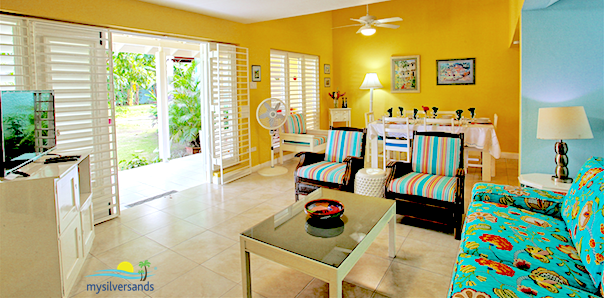 living room to verandah