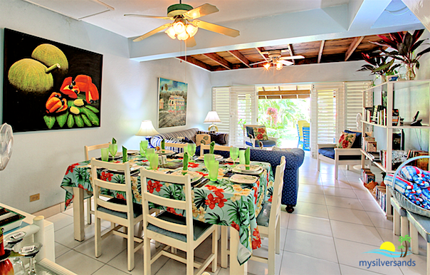 dining room and living room 