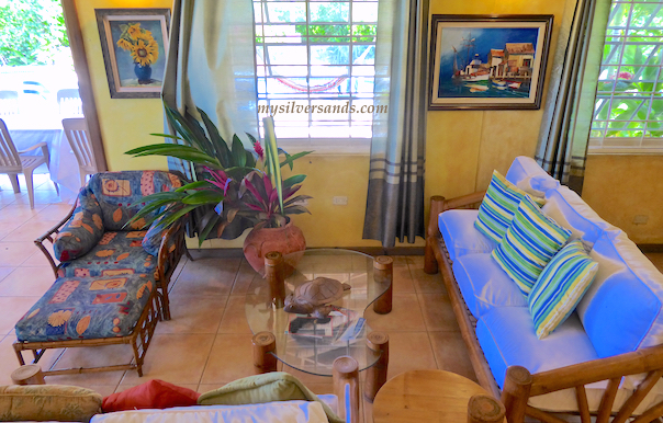 sitting area in living room