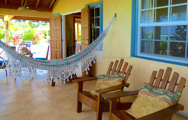 verandah on north side of baywatch villa