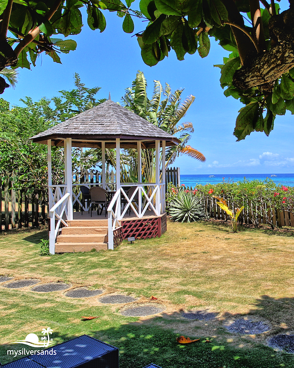 gazebo in seaside garden