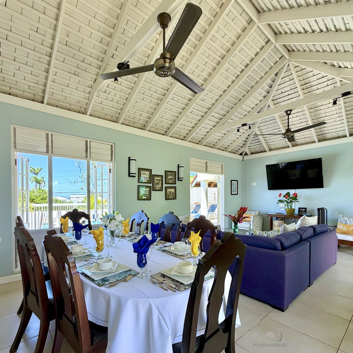 dining and living room