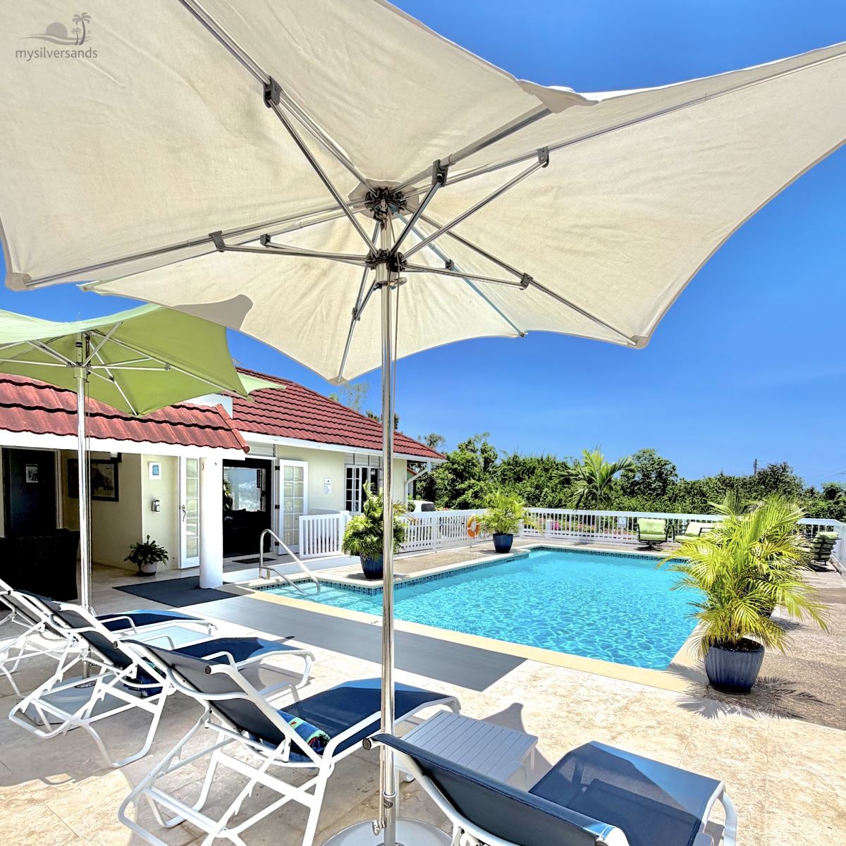 pool and villa