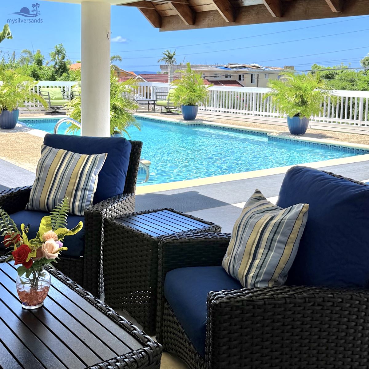 verandah and pool
