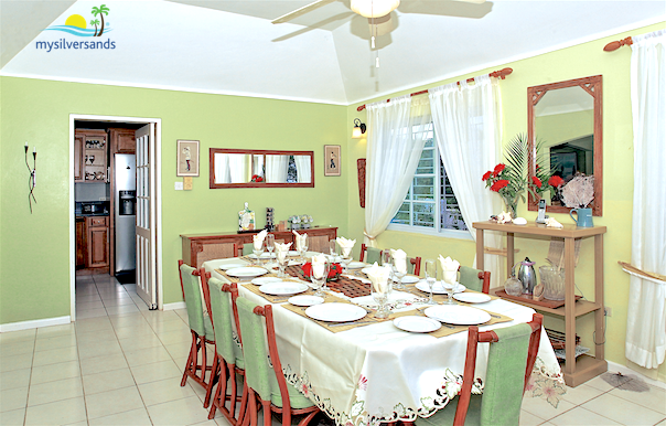 dining room to kitchen