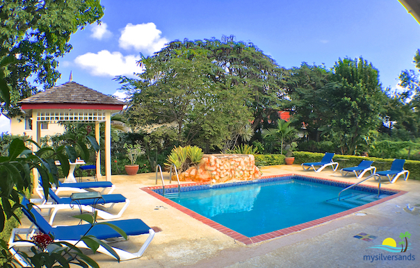 pool and gazebo